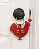 Door Chimes - Rooster: Red / Brass