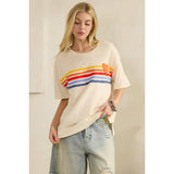 Retro Rainbow Stripe Tee