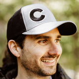 Hat - Monochromatic Trucker Gray / Black