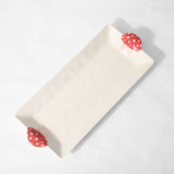 Mushroom 16" Melamine Rectangle Tray