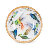 Hummingbirds Mango Wood Bowl