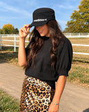Athena Cadet Hat: Black
