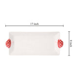 Mushroom 16" Melamine Rectangle Tray