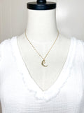 Moon and Star Necklace