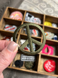 Peace Sign Green Patch