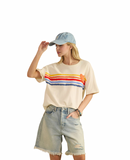 Retro Rainbow Stripe Tee
