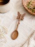 Wooden Hand Carved Buffterfly Spoon