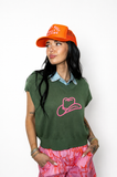 Embroidered Cowgirl Hat Vest