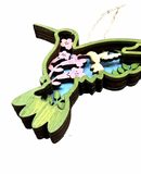 Wooden Hummingbird 4”