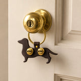 Door Chimes - Dachshund: Dark Brown / Brass