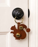 Door Hanger - Squirrel: Light Brown / Brass