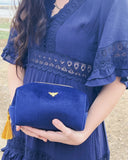 Bee-utiful Velvet Makeup Bag