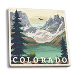 Ceramic Coaster Colorado, Lake