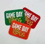 GAME DAY VIBES IRON ON PATCH: Red “R”