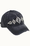 Kali Distressed Hat: Black