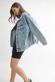Boxy-Cut Denim Jacket