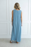 Andy Textured Pleated Maxi Dress