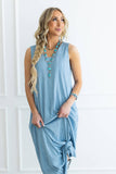 Andy Textured Pleated Maxi Dress