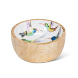 Hummingbirds Mango Wood Bowl