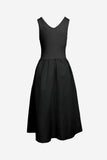 Brandi Midi Dress: Black